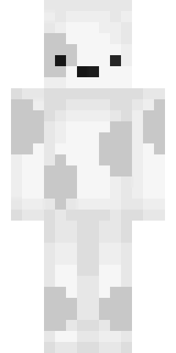 Белый скин Майнкрафт — скачать PNG бесплатно