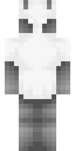 Серый скин Майнкрафт — скачать PNG бесплатно