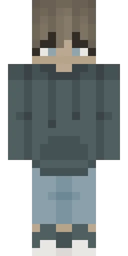 Серый скин Майнкрафт — скачать PNG бесплатно