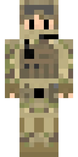 Военный скин Майнкрафт — скачать PNG бесплатно
