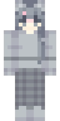 Серый скин Майнкрафт — скачать PNG бесплатно