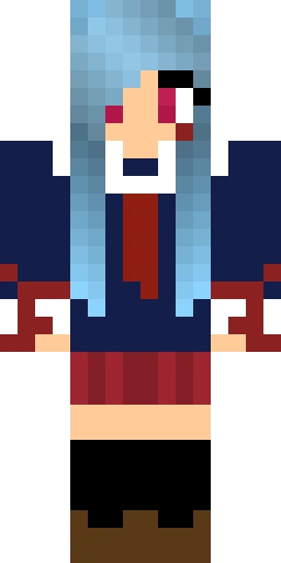 Аниме скин Майнкрафт — скачать PNG бесплатно