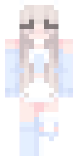 Белый скин Майнкрафт — скачать PNG бесплатно
