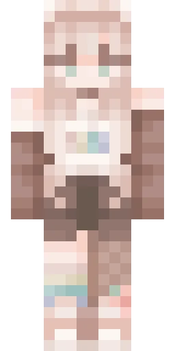 Радужный скин Майнкрафт — скачать PNG бесплатно