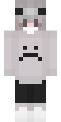 Серый скин Майнкрафт — скачать PNG бесплатно