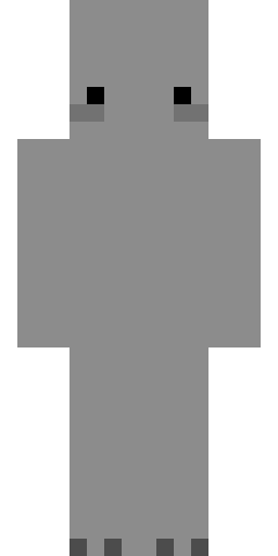 Серый скин Майнкрафт — скачать PNG бесплатно