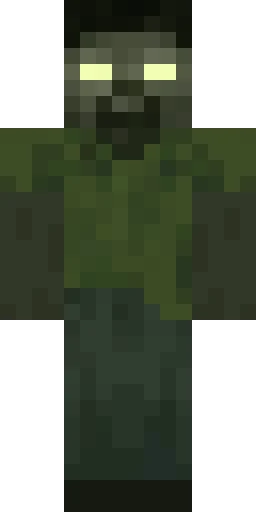Зелёный скин Майнкрафт — скачать PNG бесплатно