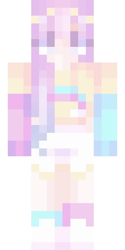 Радужный скин Майнкрафт — скачать PNG бесплатно