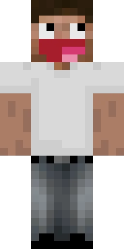 Белый скин Майнкрафт — скачать PNG бесплатно