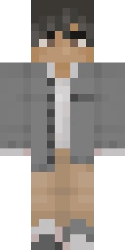Серый скин Майнкрафт — скачать PNG бесплатно