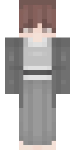 Серый скин Майнкрафт — скачать PNG бесплатно