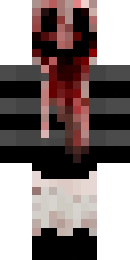Страшный скин Майнкрафт — скачать PNG бесплатно