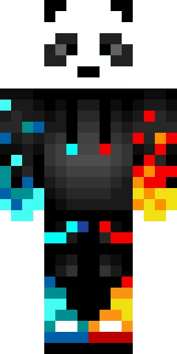 Огонь скин Майнкрафт — скачать PNG бесплатно