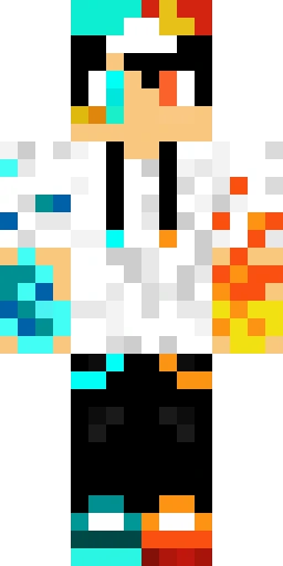 Огонь скин Майнкрафт — скачать PNG бесплатно