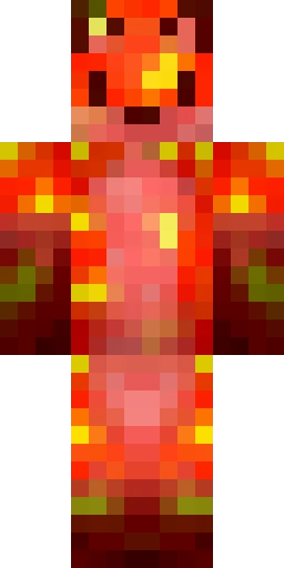 Огонь скин Майнкрафт — скачать PNG бесплатно