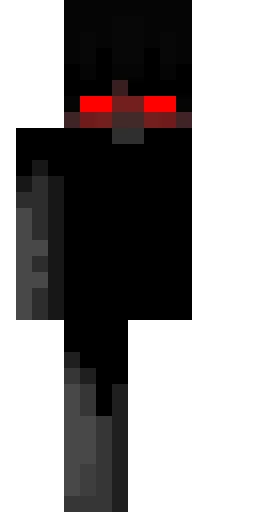 Чёрный скин Майнкрафт — скачать PNG бесплатно