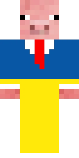 Свинья скин Майнкрафт — скачать PNG бесплатно