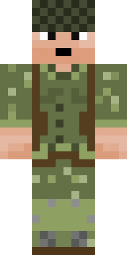 Военный скин Майнкрафт — скачать PNG бесплатно