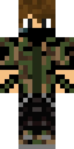 Военный скин Майнкрафт — скачать PNG бесплатно