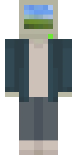 Синий скин Майнкрафт — скачать PNG бесплатно