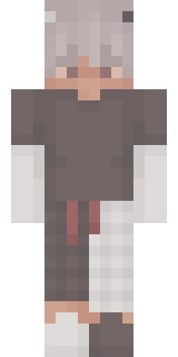 Серый скин Майнкрафт — скачать PNG бесплатно