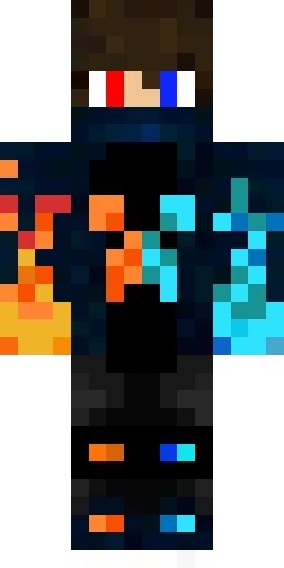 Огонь скин Майнкрафт — скачать PNG бесплатно