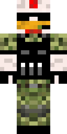 Военный скин Майнкрафт — скачать PNG бесплатно