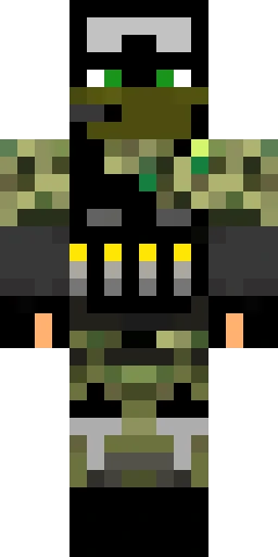 Военный скин Майнкрафт — скачать PNG бесплатно