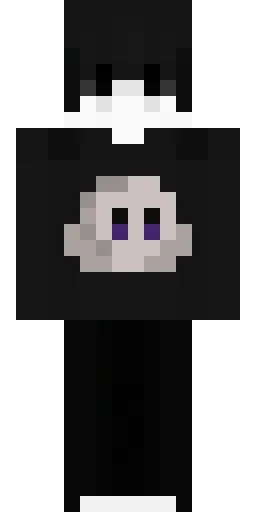 Чёрный скин Майнкрафт — скачать PNG бесплатно
