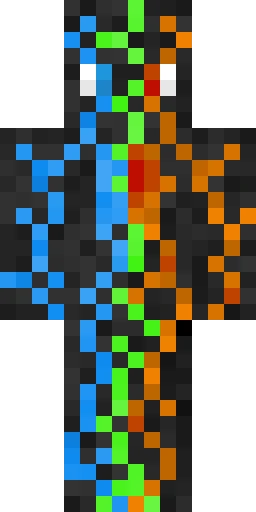 Огонь скин Майнкрафт — скачать PNG бесплатно