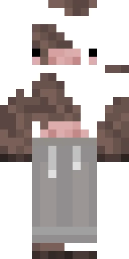 Серый скин Майнкрафт — скачать PNG бесплатно