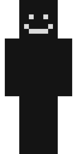 Чёрный скин Майнкрафт — скачать PNG бесплатно