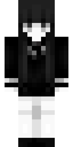 Чёрный скин Майнкрафт — скачать PNG бесплатно