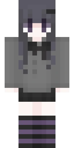 Серый скин Майнкрафт — скачать PNG бесплатно