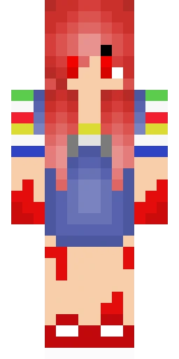 Страшный скин Майнкрафт — скачать PNG бесплатно