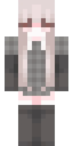 Серый скин Майнкрафт — скачать PNG бесплатно