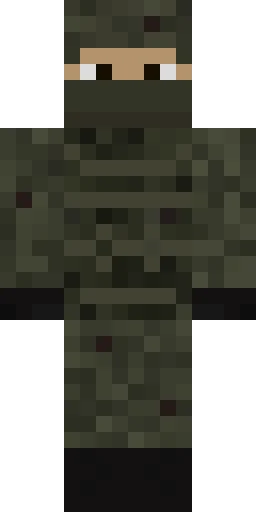 Военный скин Майнкрафт — скачать PNG бесплатно