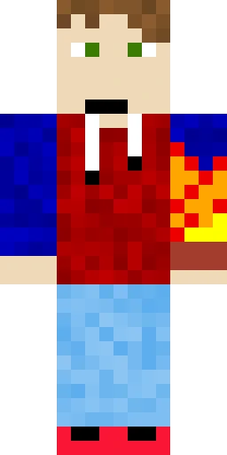 Огонь скин Майнкрафт — скачать PNG бесплатно