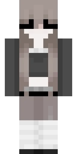 Серый скин Майнкрафт — скачать PNG бесплатно