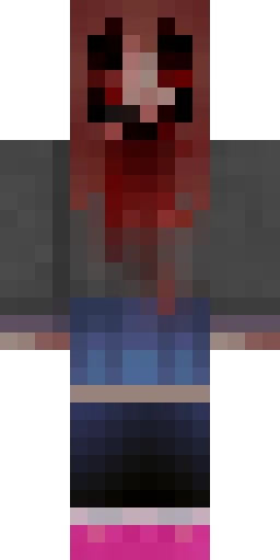 Страшный скин Майнкрафт — скачать PNG бесплатно