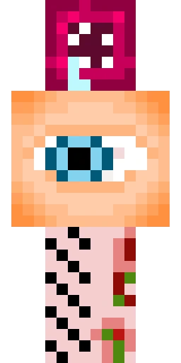 Страшный скин Майнкрафт — скачать PNG бесплатно