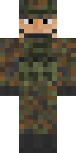 Военный скин Майнкрафт — скачать PNG бесплатно