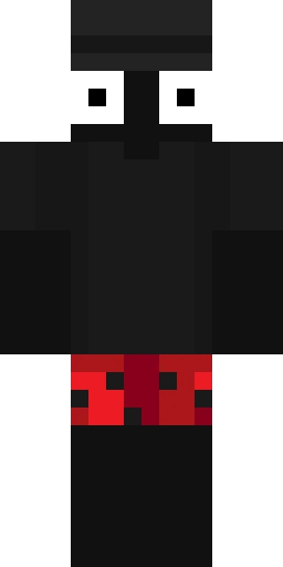 Чёрный скин Майнкрафт — скачать PNG бесплатно