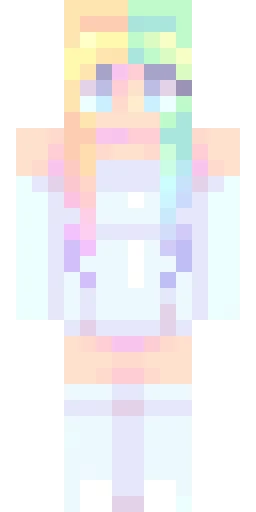 Радужный скин Майнкрафт — скачать PNG бесплатно