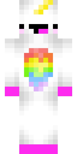 Радужный скин Майнкрафт — скачать PNG бесплатно
