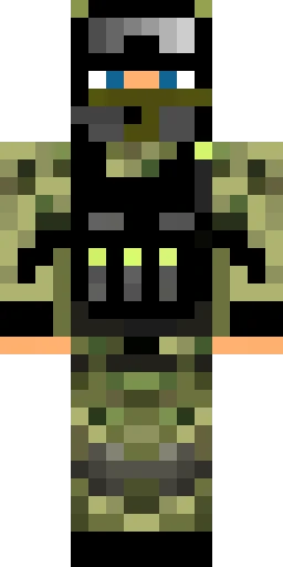 Военный скин Майнкрафт — скачать PNG бесплатно