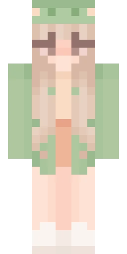 Зелёный скин Майнкрафт — скачать PNG бесплатно