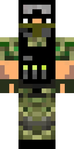 Военный скин Майнкрафт — скачать PNG бесплатно