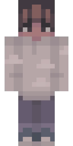 Серый скин Майнкрафт — скачать PNG бесплатно