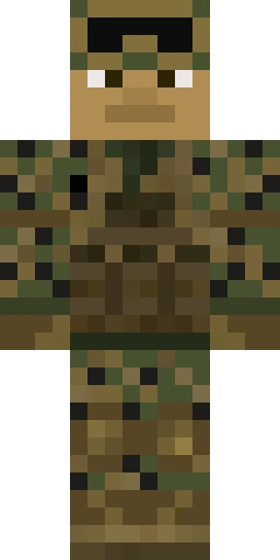 Военный скин Майнкрафт — скачать PNG бесплатно